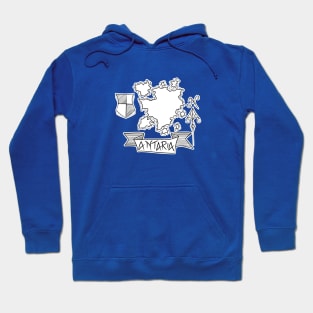 Antaria - Fantasy Map with Wind Rose and Crest Hoodie